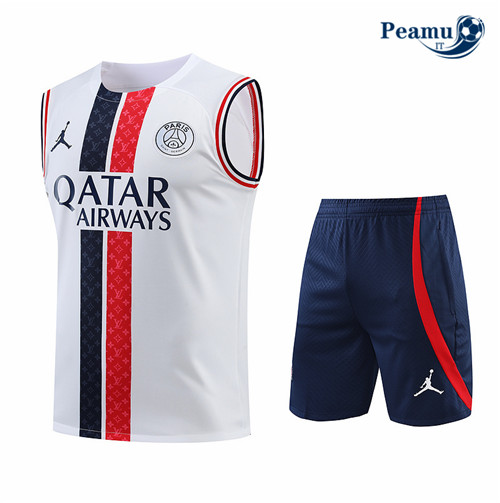 peamu.it - pt720 Kit Maglia Formazione Paris PSG Debardeur + Pantaloni 2022-2023
