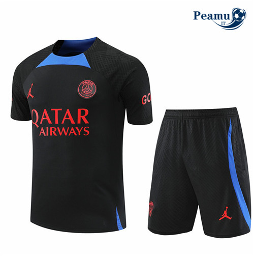 peamu.it - pt726 Kit Maglia Formazione Paris PSG + Pantaloni Noir 2022-2023
