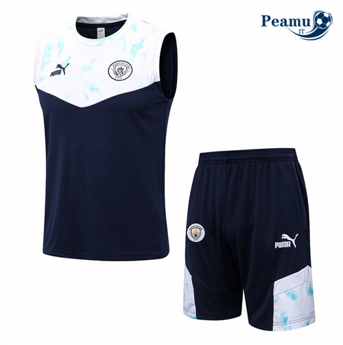 peamu.it - pt740 Kit Maglia Formazione Manchester City Debardeur + Pantaloni 2022-2023