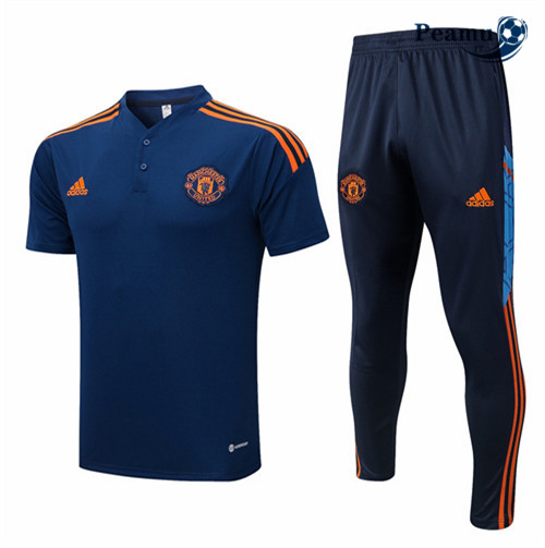 peamu.it - pt750 Kit Maglia Formazione Manchester United + Pantaloni Bleu 2022-2023
