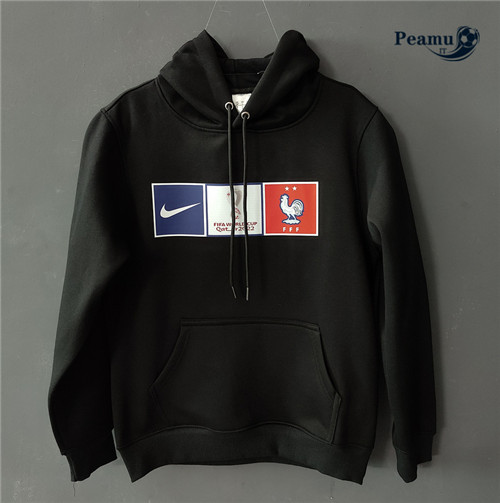 peamu.it - pt778 Maglia Giacca Con Cappuccio Francia Noir 2022-2023