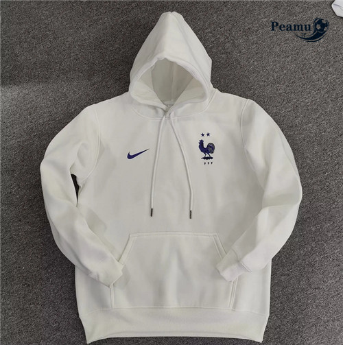 peamu.it - pt780 Maglia Giacca Con Cappuccio Francia Blanc 2022-2023