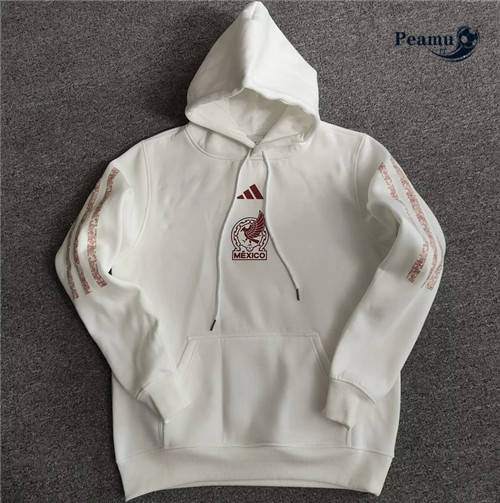 peamu.it - pt781 Maglia Giacca Con Cappuccio Messico Blanc 2022-2023