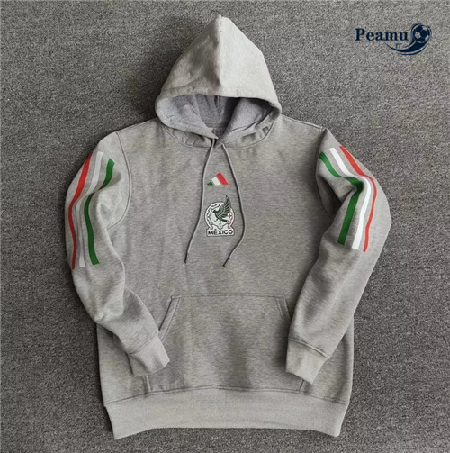 peamu.it - pt783 Maglia Giacca Con Cappuccio Messico Gris 2022-2023