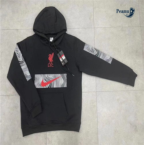 peamu.it - pt787 Maglia Giacca Con Cappuccio Liverpool Noir 2022-2023