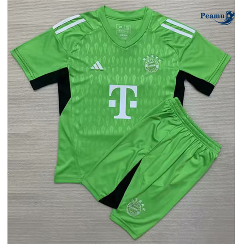 Maglie Calcio Bayern Monaco Bambino Portero Verde 2023-2024