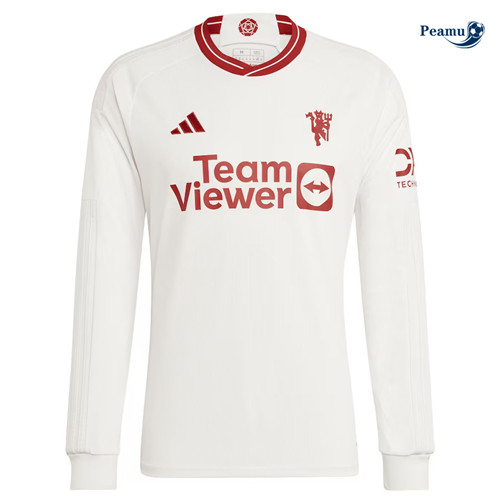 Maglie Calcio Manchester United Terza Maniche lunghe 2023-2024
