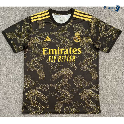 Maglie Calcio Real Madrid Negro Dragone dorato 2023-2024