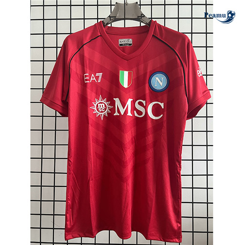 Maglie Calcio SSC Napoli Portero Rosso 2023-2024