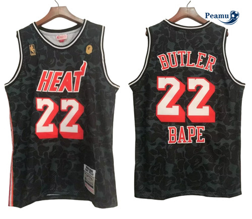 Maglie Calcio Jimmy Butler, Miami Heat x Bape 'Black' - 2023