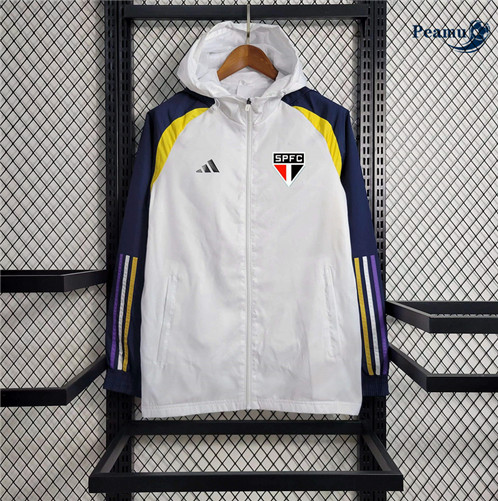 Giacca A Vento Calcio Sao Paulo Bianco 2023-2024