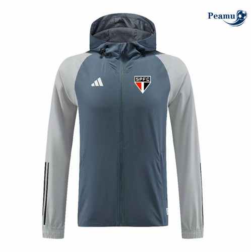 Giacca A Vento Calcio Sao Paulo Azul/Gris 2023-2024