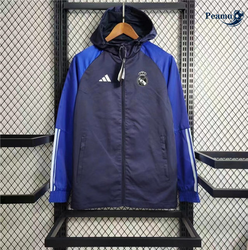 Giacca A Vento Calcio Real Madrid Azul 2023-2024