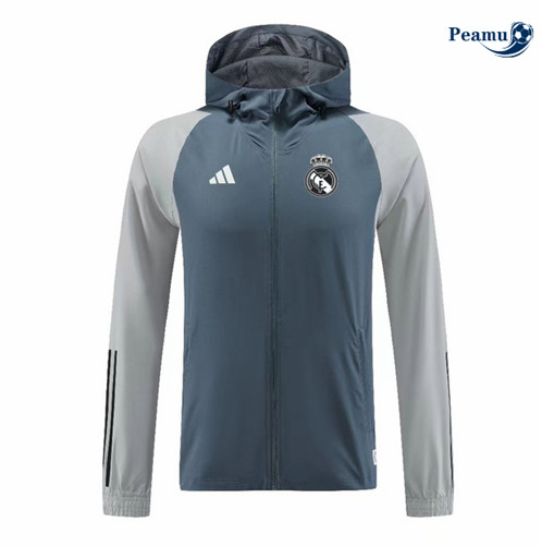 Giacca A Vento Calcio Real Madrid Azul/Gris 2023-2024