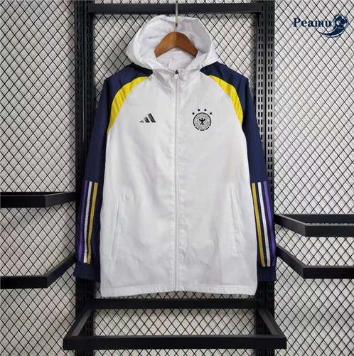 Giacca A Vento Calcio Alemania Bianco 2023-2024