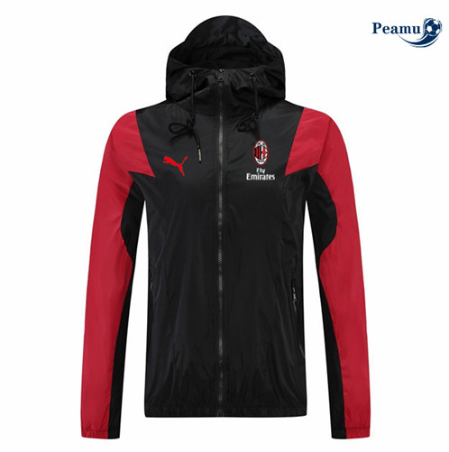 Giacca A Vento Calcio AC Milan Nero 2023-2024
