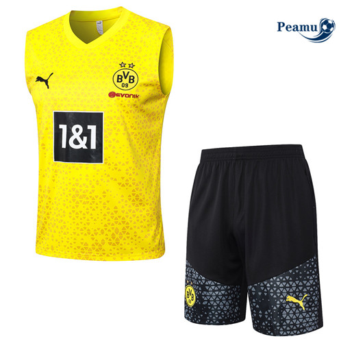 Borussia Dortmund Debardeur + Pantaloni Amarillo 2023-2024