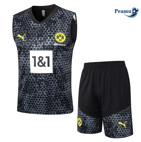 Borussia Dortmund Debardeur + Pantaloni Nero 2023-2024