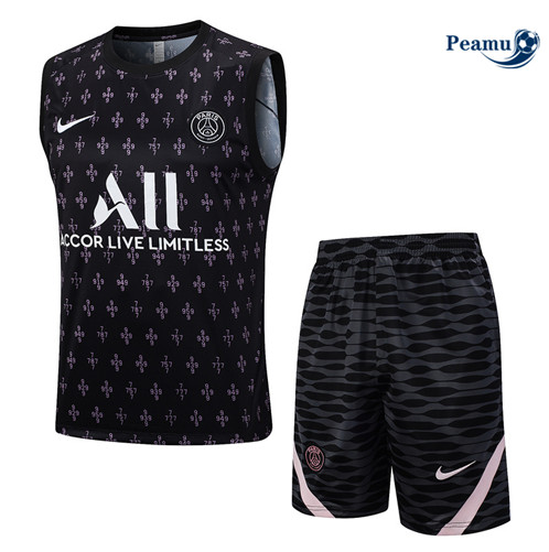 Paris PSG Debardeur + Pantaloni Nero 2023-2024