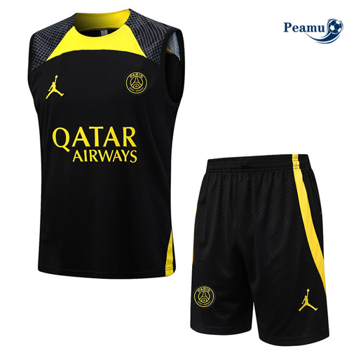 Paris PSG Debardeur + Pantaloni Nero 2023-2024