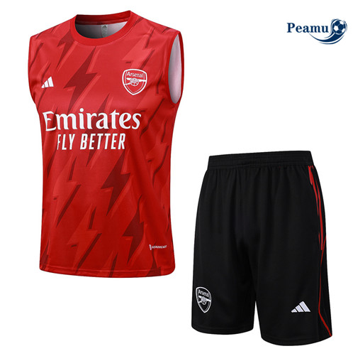 Arsenal Debardeur + Pantaloni Rosso 2023-2024