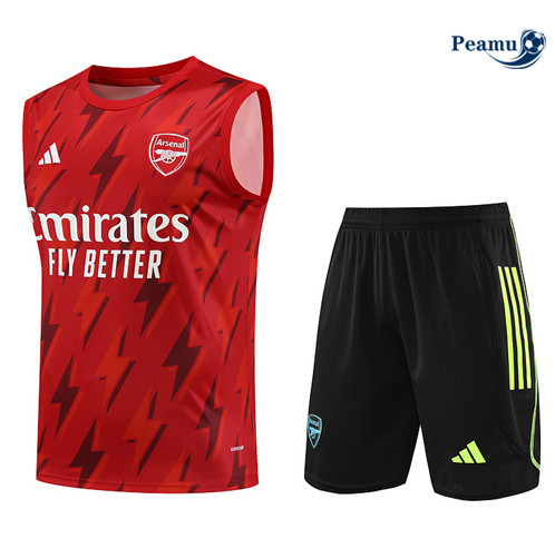 Arsenal Debardeur + Pantaloni Rosso 2023-2024