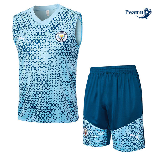 Manchester City Debardeur + Pantaloni Azul Claro 2023-2024