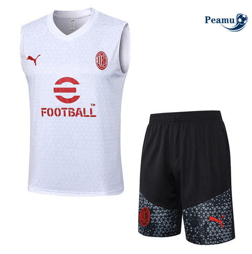 AC Milan Debardeur + Pantaloni Bianco 2023-2024