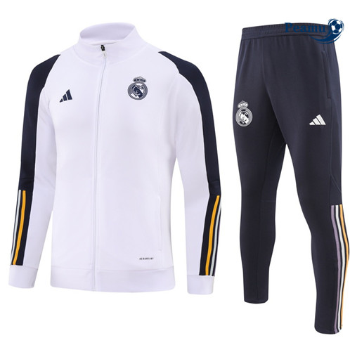 Tuta Calcio - Giacca Real Madrid Bianco 2023-2024