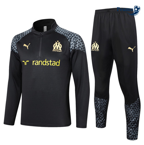 Tuta Calcio Marsella Nero 2023-2024