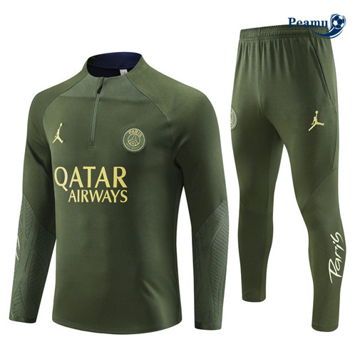 Tuta Calcio Paris PSG Ejercito verde 2023-2024