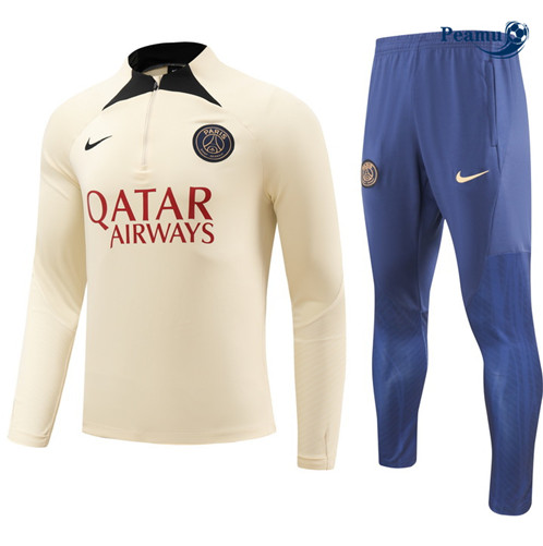 Tuta Calcio Paris PSG Amarillo Claro 2023-2024