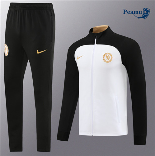 Tuta Calcio - Giacca Chelsea Bianco 2023-2024
