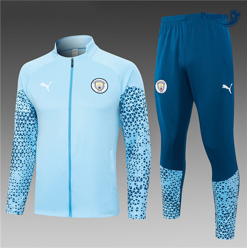 Tuta Calcio - Giacca Manchester City Azul Claro 2023-2024