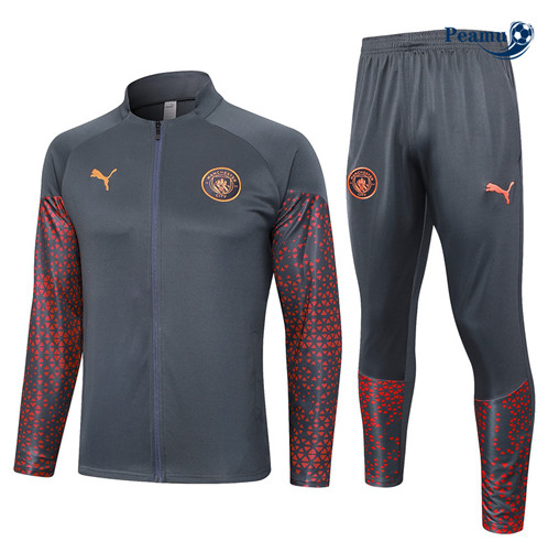 Tuta Calcio - Giacca Manchester City Gris Oscuro 2023-2024