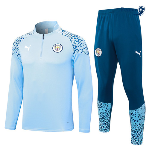 Tuta Calcio Manchester City Azul Claro 2023-2024