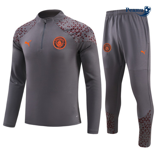 Tuta Calcio Manchester City Gris 2023-2024