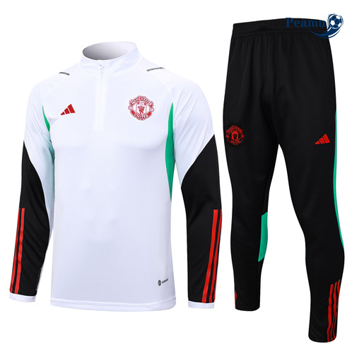 Tuta Calcio Manchester United Bianco 2023-2024