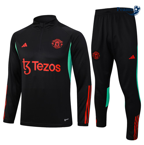Tuta Calcio Manchester United Nero 2023-2024