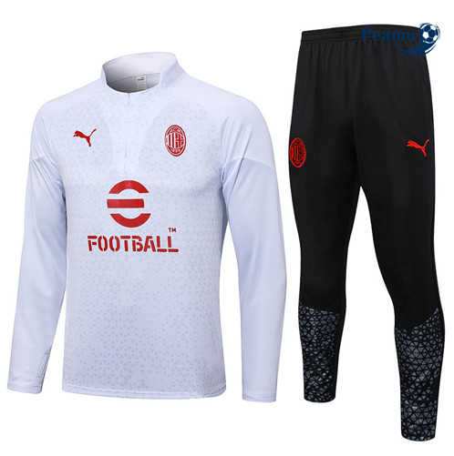 Tuta Calcio AC Milan Bianco 2023-2024
