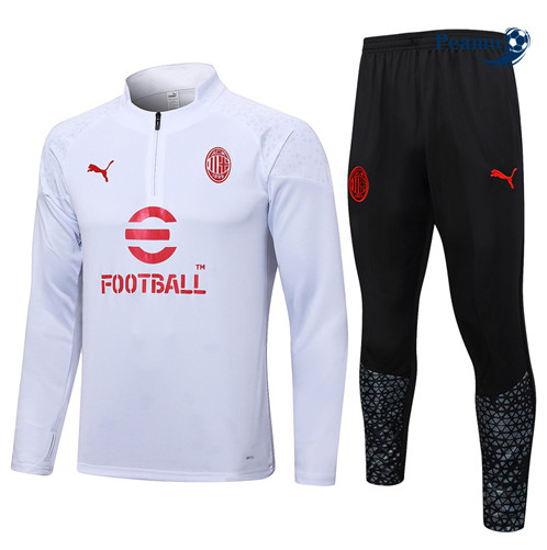 Tuta Calcio AC Milan Bianco 2023-2024