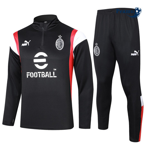Tuta Calcio AC Milan Nero 2023-2024