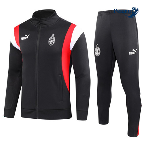 Tuta Calcio - Giacca AC Milan Nero 2023-2024