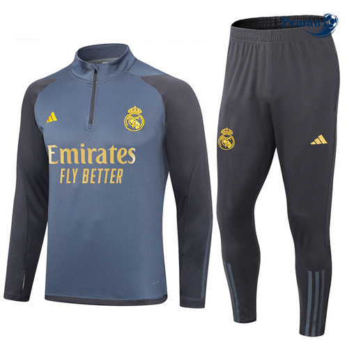 Tuta Calcio Real Madrid Bambino Azul/Gris 2023-2024