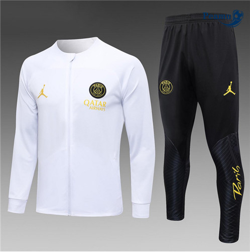Tuta Calcio - Giacca Paris PSG Bambino Bianco 2023-2024