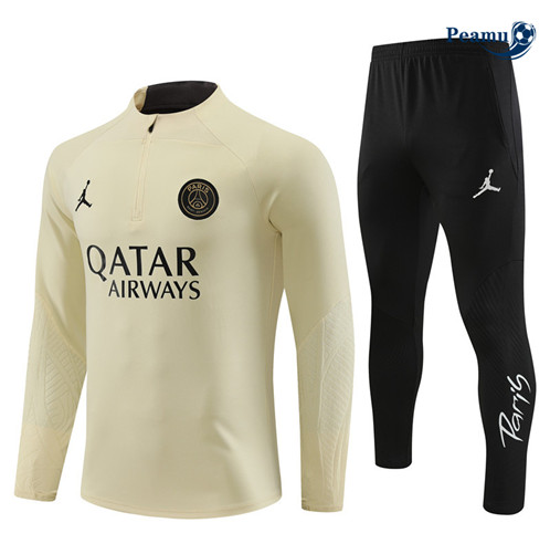 Tuta Calcio Paris PSG Bambino Amarillo Claro 2023-2024
