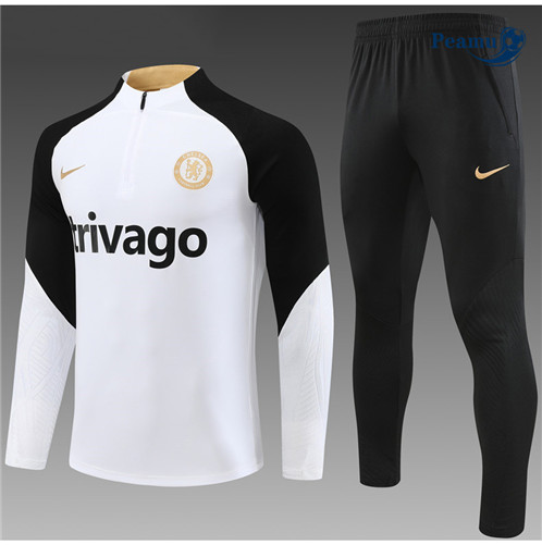 Tuta Calcio Chelsea Bambino Bianco 2023-2024