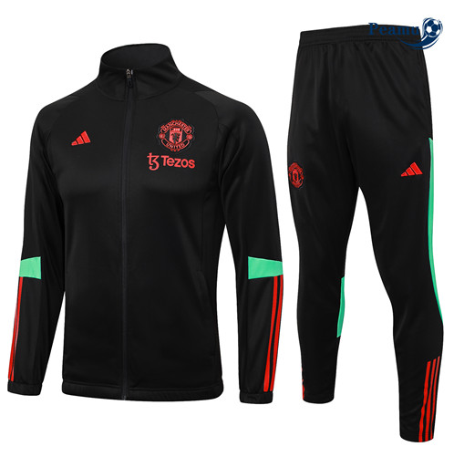 Tuta Calcio - Giacca Manchester United Bambino Nero 2023-2024