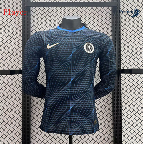 VendereMaglie Calcio Maglie Calcio Player Chelsea Manica lunga Blu 2023-2024
