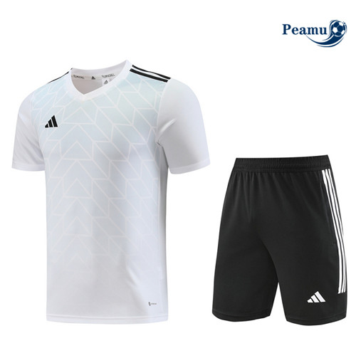 La moda Kit Maglia Formazione Calcio Adidas + Pantaloni Bianco 2023-2024